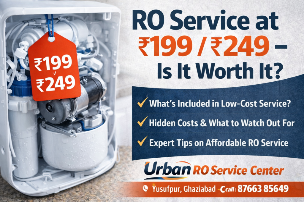 RO Service at ₹199 / ₹249